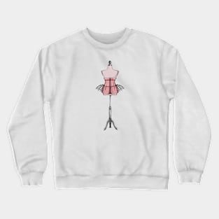 Hand-drawn illustration of fashion designer mannequin Crewneck Sweatshirt